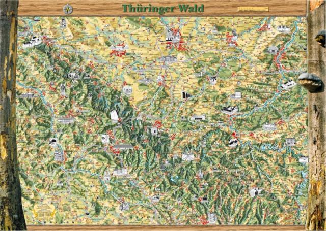 Ferienkarte Thüringer Wald