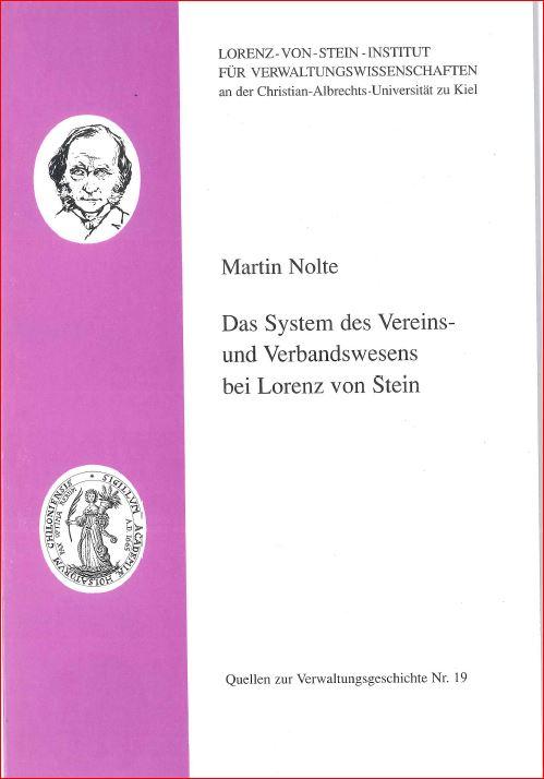 Das System des Vereins- und Verbandswesens bei Lorenz von Stein