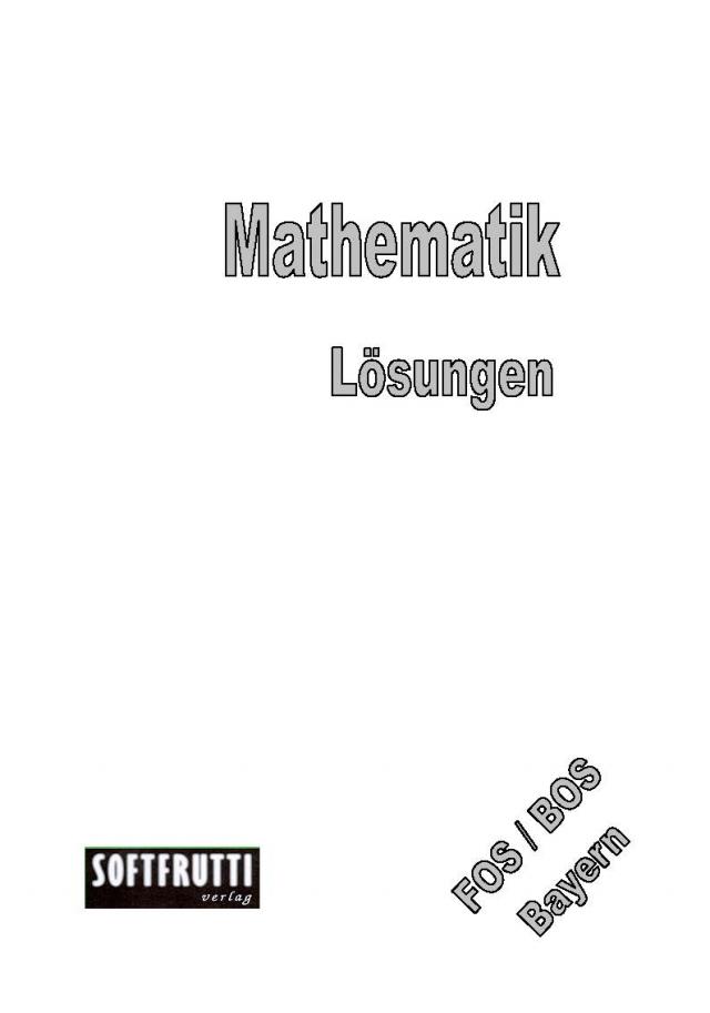 Mathematik FOS/BOS Bayern