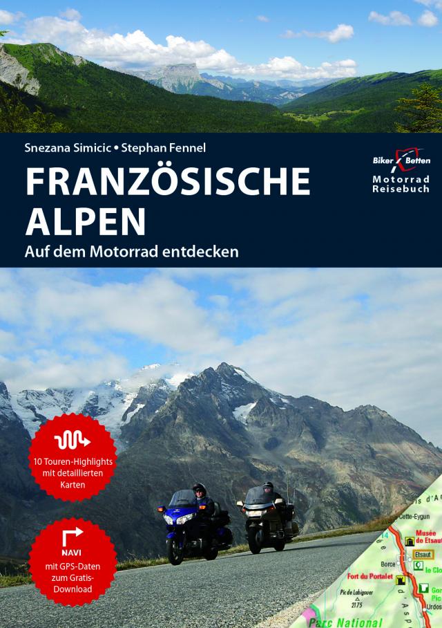 Motorrad Reiseführer Französische Alpen - Karten Bundle