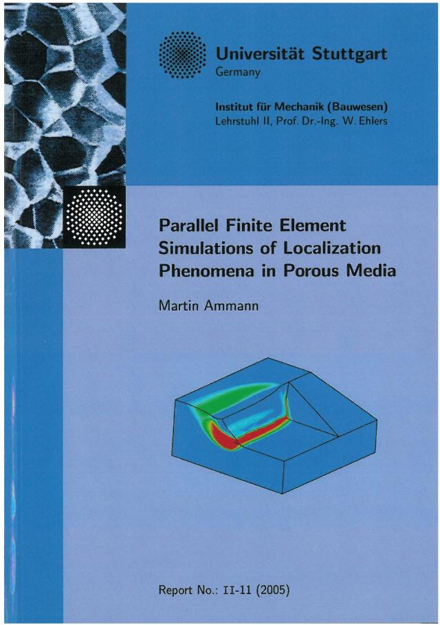Parallel Finite Element Simulations of Localization Phenomena in Porous Media