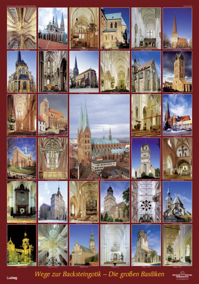 Plakat: Wege zur Backsteingotik – Die großen Basiliken