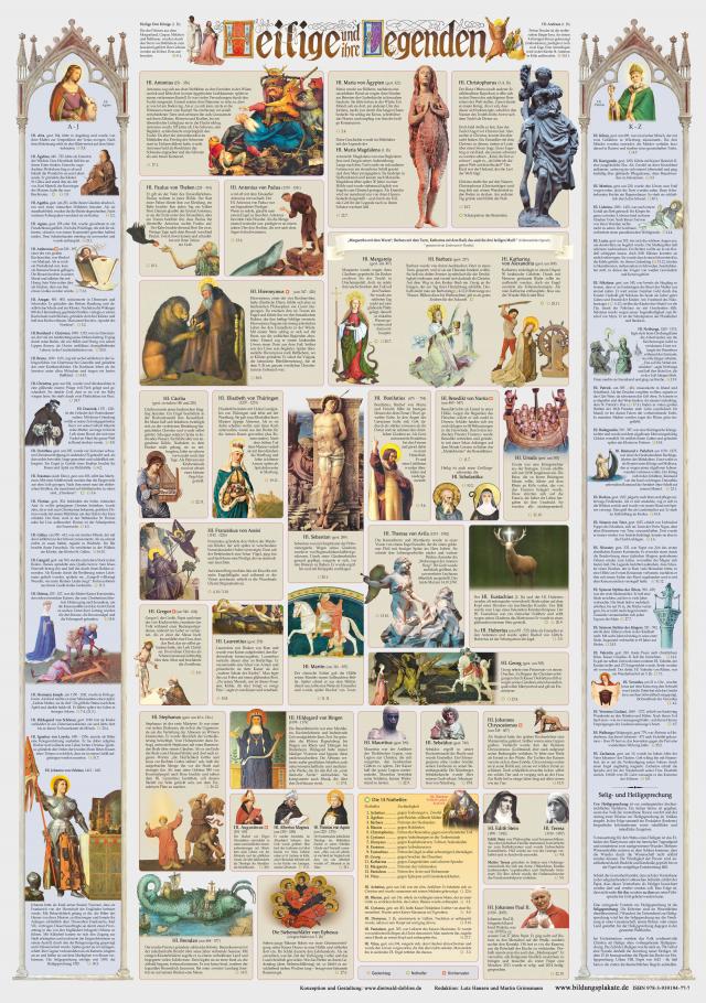 Heilige und ihre Legenden (Poster 70x100cm)