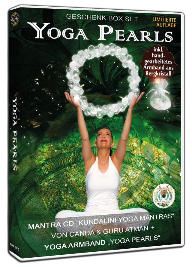 Yoga Pearls Geschenk Box mit Mantra CD „Kundalini Yoga Mantras“ + Yoga Armband „Yoga Pearls“