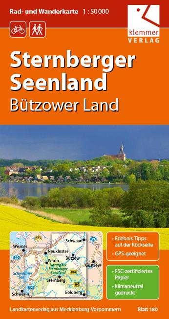 Rad- und Wanderkarte Sternberger Seenland