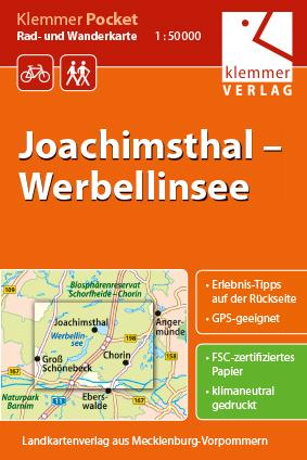 Klemmer Pocket Rad- und Wanderkarte Joachimsthal – Werbellinsee
