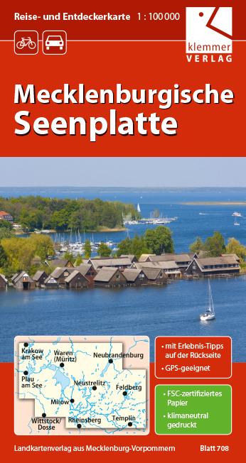 Reise- und Entdeckerkarte Mecklenburgische Seenplatte
