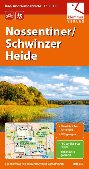 Rad- und Wanderkarte Nossentiner/Schwinzer Heide