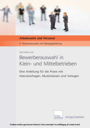 Bewerberauswahl in Klein- und Mittelbetrieben - Download PDF