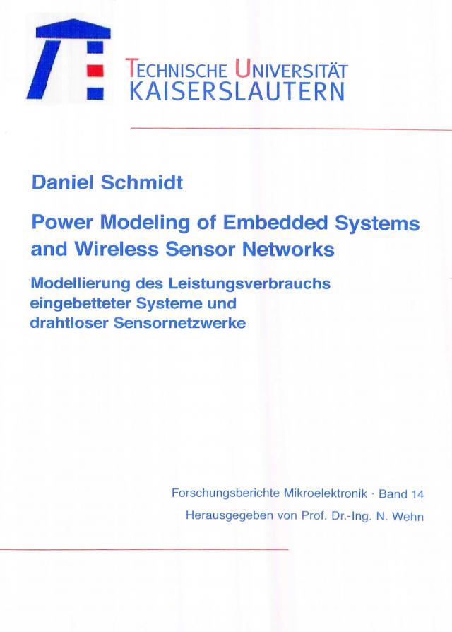 Power modeling of embedded systems and wireless sensor networks