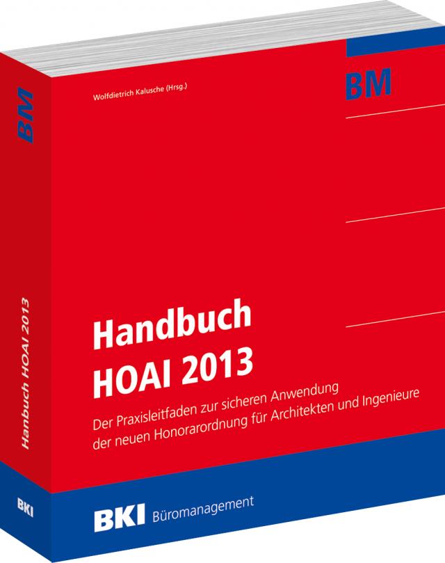 BKI Handbuch HOAI 2013