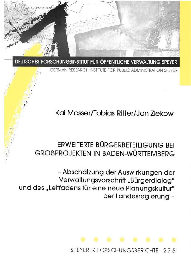 Erweiterte Bürgerbeteiligung bei Großprojekten in Baden-Württemberg
