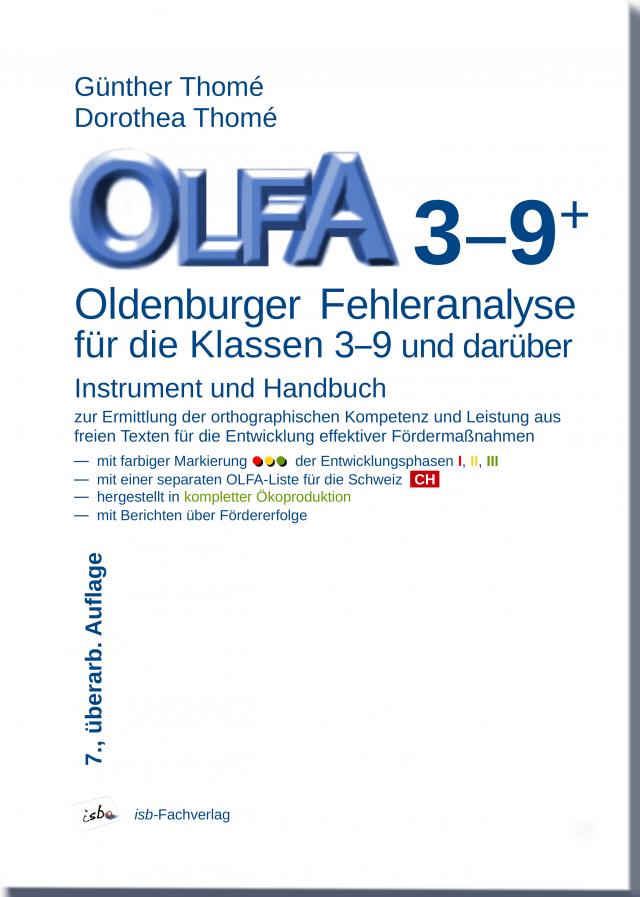 OLFA 3-9+: Oldenburger Fehleranalyse für die Klassen 3-9 und darüber