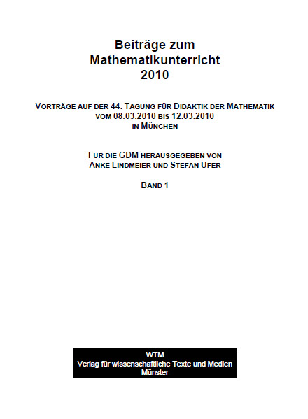 Beiträge zum Mathematikunterricht 2010