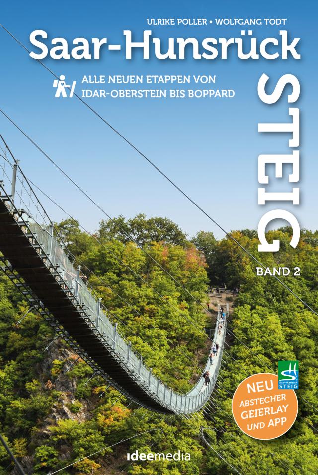 Saar-Hunsrück-Steig Premium-Wandern, Band 2 mit Faltkarte