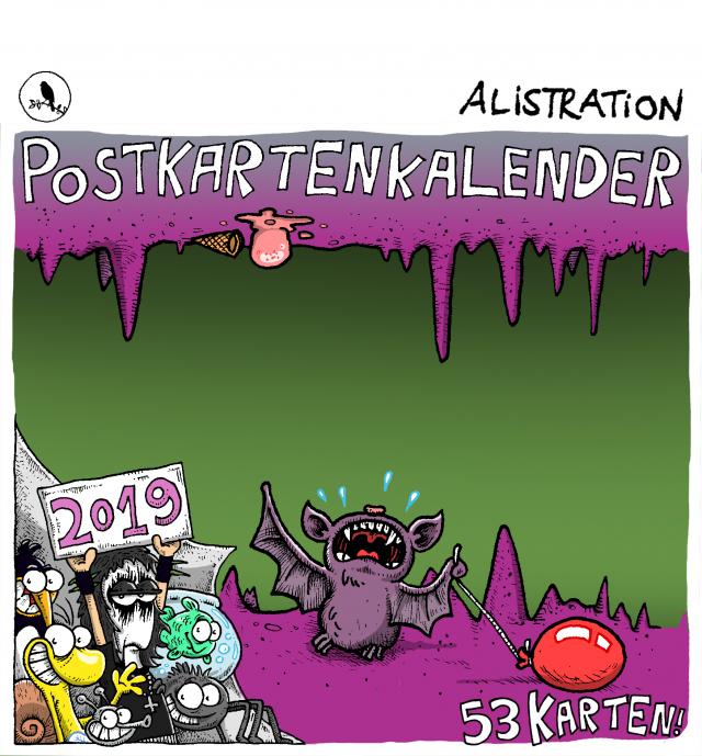 Alistration Postkartenkalender 2019