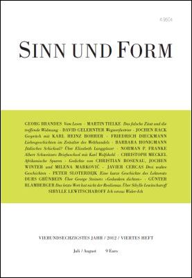 Sinn und Form 4/2012
