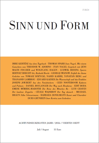 Sinn und Form 4/2016