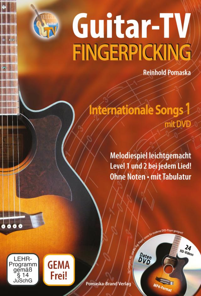 Guitar-TV: Fingerpicking - Internationale Songs 1 (mit DVD)