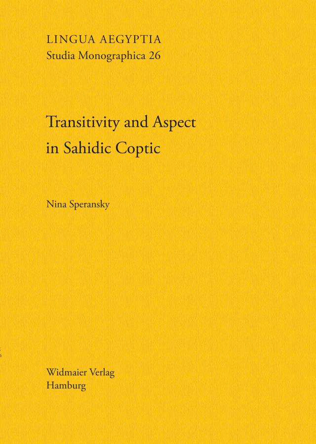 Transitivity and Aspect in Sahidic Coptic