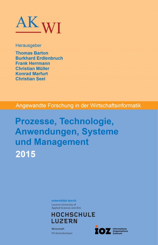 Prozesse, Technologie, Anwendungen, Systeme und Management 2015