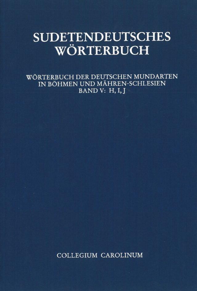 Sudetendeutsches Wörterbuch
