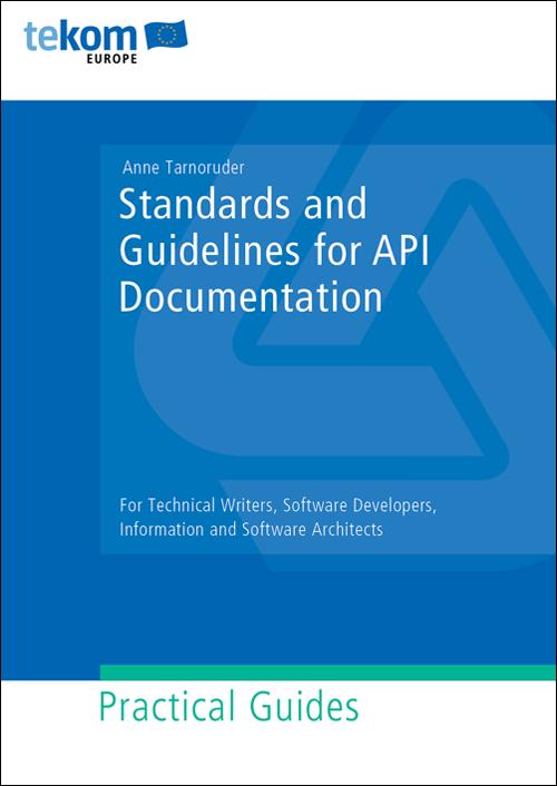 Standards and Guidelines for API Documentation