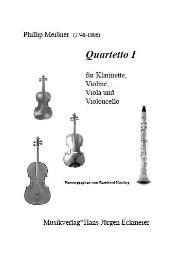 Quartetto I für Klarinette in B, Violine, Viola und Violoncello.