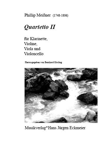 Quartetto II für Klarinette in B, Violine, Viola und Violoncello.