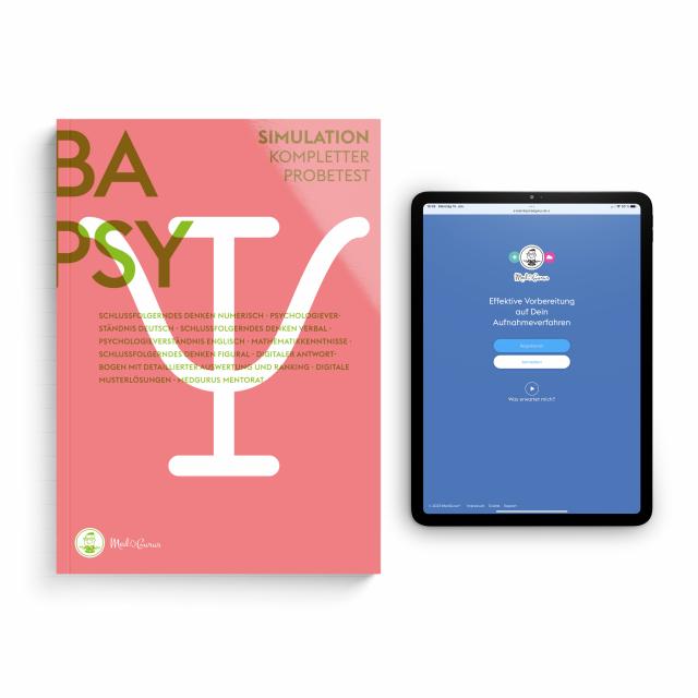 MedGurus BaPsy-DGPs 2024 Standardpaket - Testsimulation & E-Learning zur Vorbereitung für den Studieneignungstest Bachelor-Psychologie der Deutschen Gesellschaft für Psychologie