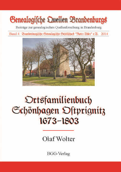 Ortsfamilienbuch der Gemeinde Schönhagen, Ostprignitz, 1673-1803