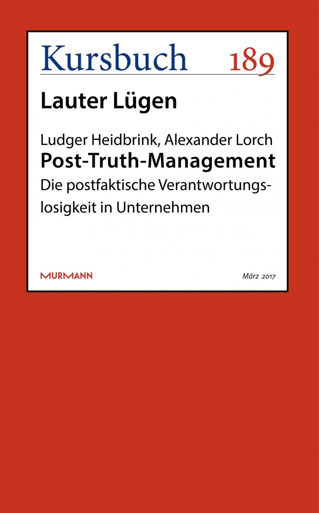 Post-Truth-Management Kursbuch  