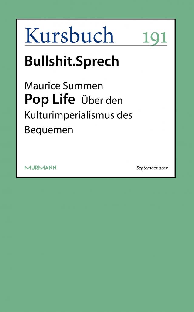 Pop Life Kursbuch  