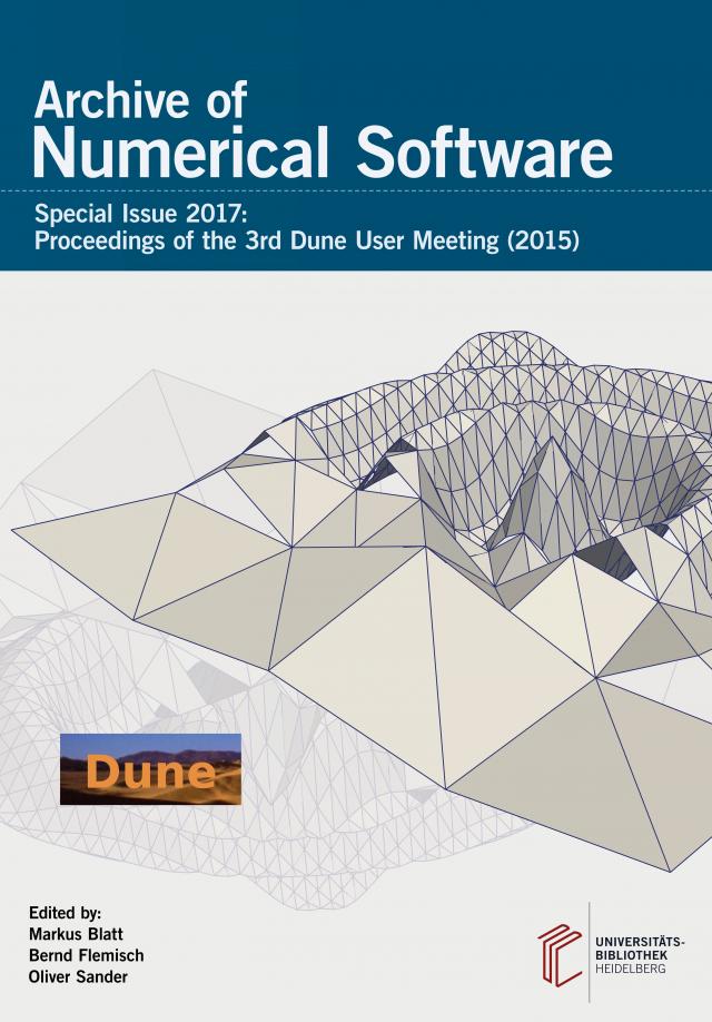 Archive of Numerical Software / Proceedings of the 3rd Dune User Meeting (2015)