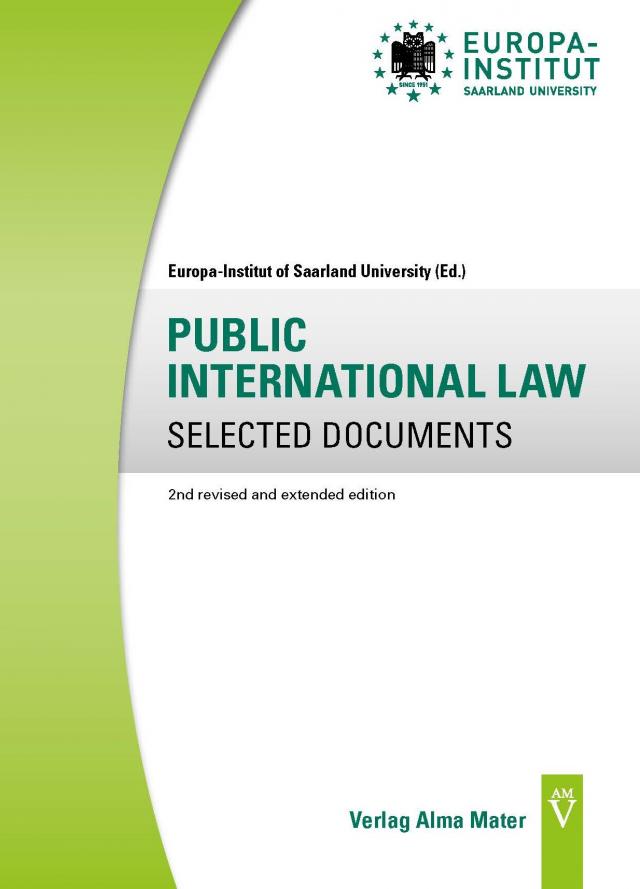 PUBLIC INTERNATIONAL LAW SELECTED DOCUMENTS