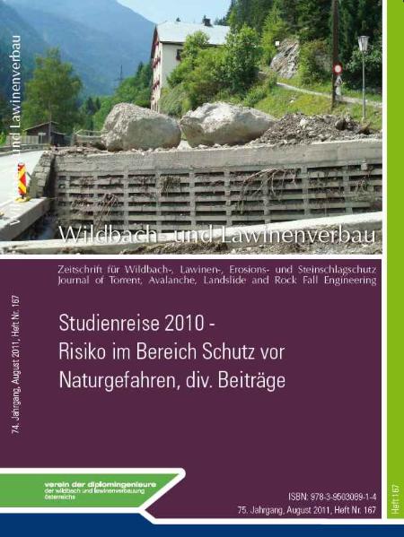 Wildbach- und Lawinenverbau Heft 167 Risiko, Studienreise 2010, div. Beiträge