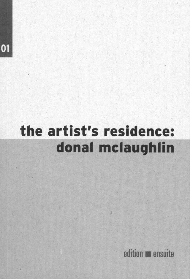 the artist's residence: donal mclaughlin