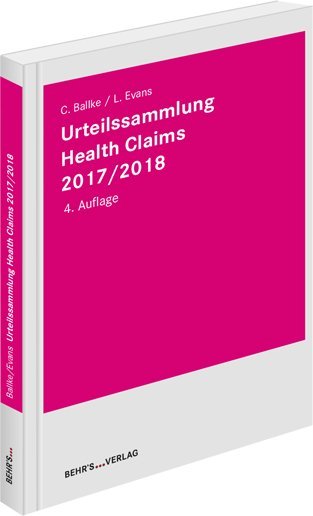 Urteilssammlung Health-Claims 2017/2018