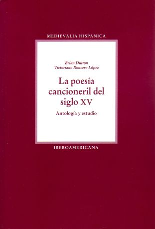 La poesía cancioneril del siglo XV Medievalia Hispanica  
