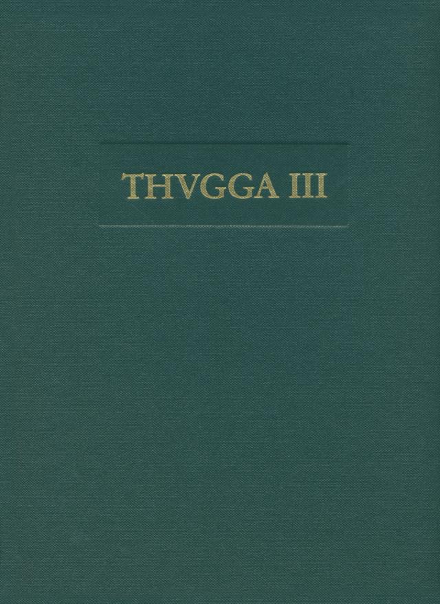Archäologische Untersuchungen zur Siedlungsgeschichte von Thugga