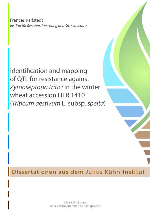 Identification and mapping of QTL for resistance against Zymoseptoria tritici in the winter wheat accession HTRI1410 (Triticum aestivum L. subsp. spelta)