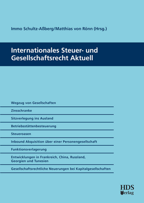 Internationales Steuer- und Gesellschaftsrecht Aktuell