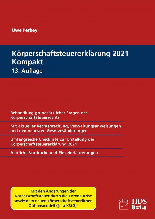 Körperschaftsteuererklärung 2021 Kompakt