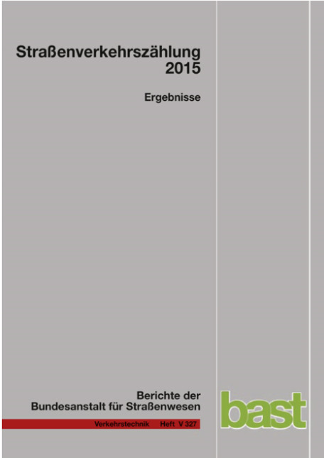 Straßenverkehrszählungen 2015 - Ergebnisse