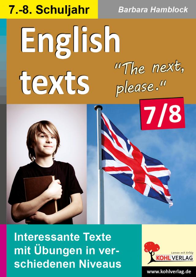 English texts - The next, please. Klassen 7-8