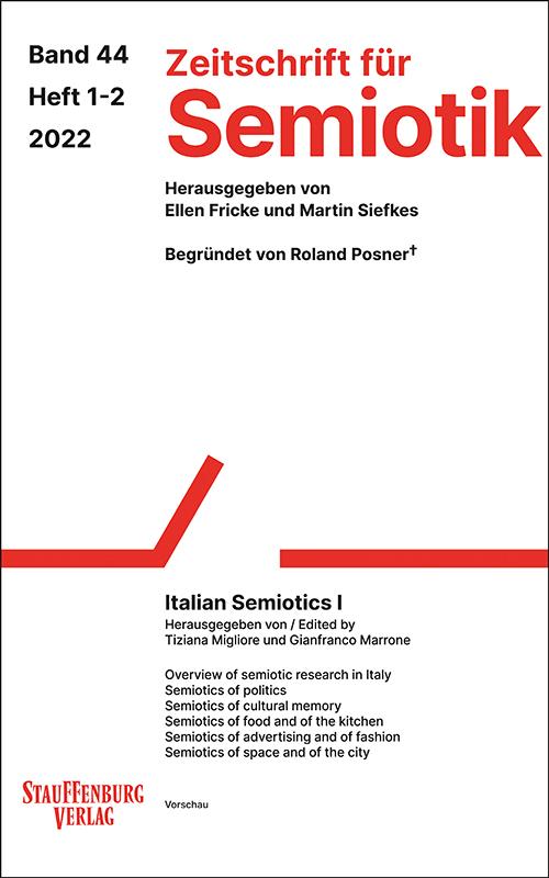 Zeitschrift für Semiotik / Italian Semiotics I