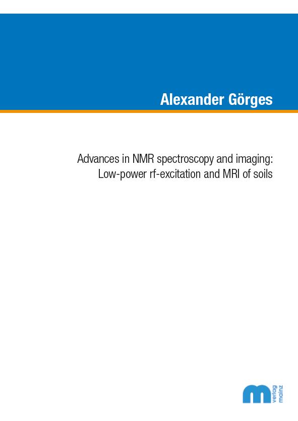 Advances in NMR spectroscopy and imaging: Low-power rf-excitation and MRI of soils