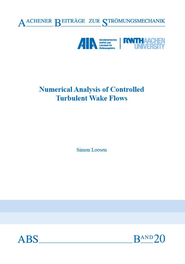 Numerical Analysis of Controlled Turbulent Wake Flows