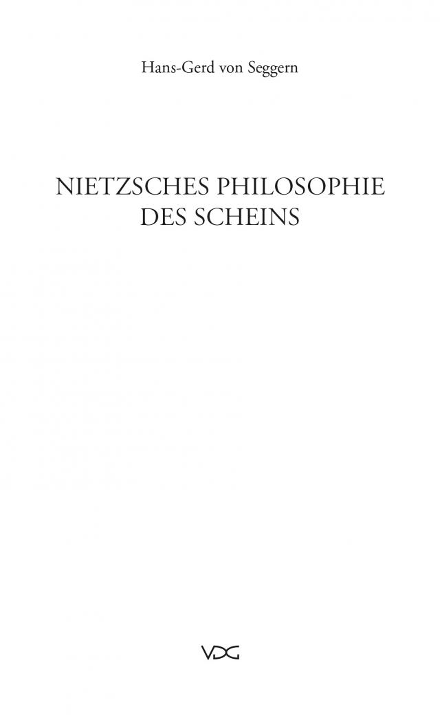 Nietzsches Philosophie des Scheins