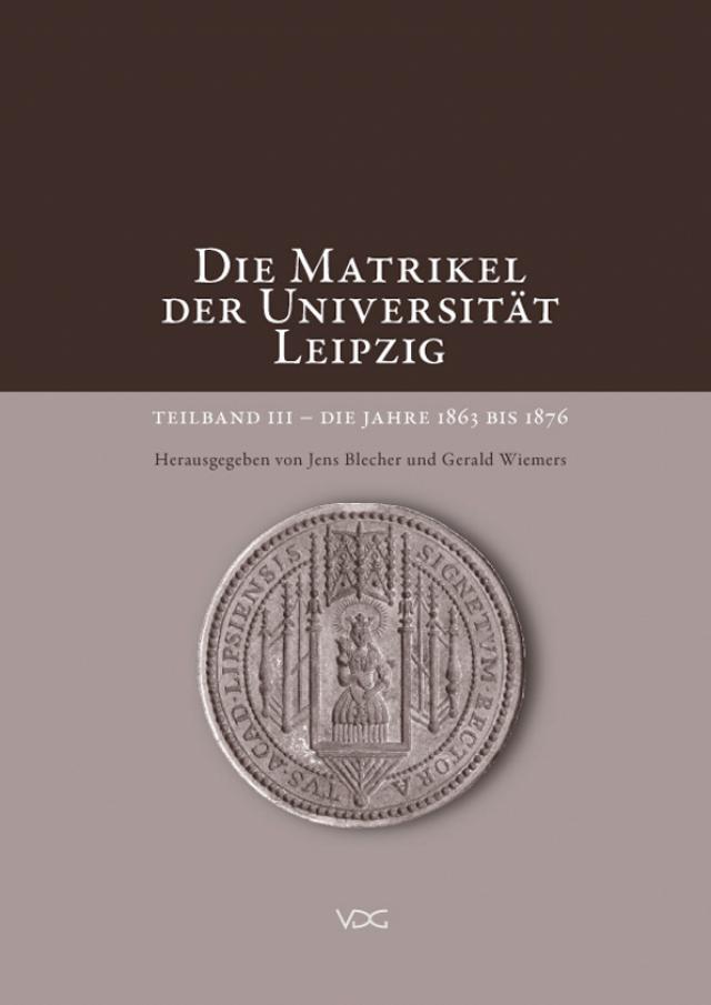 Die Matrikel der Universität Leipzig